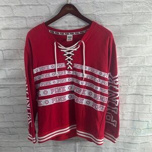 Victoria's Secret PINK Red Sweatshirt